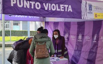 El Punto Violeta itinerante de Narón estará ubicado este mes y en abril en diferentes localizaciones del tenérmelo municipal